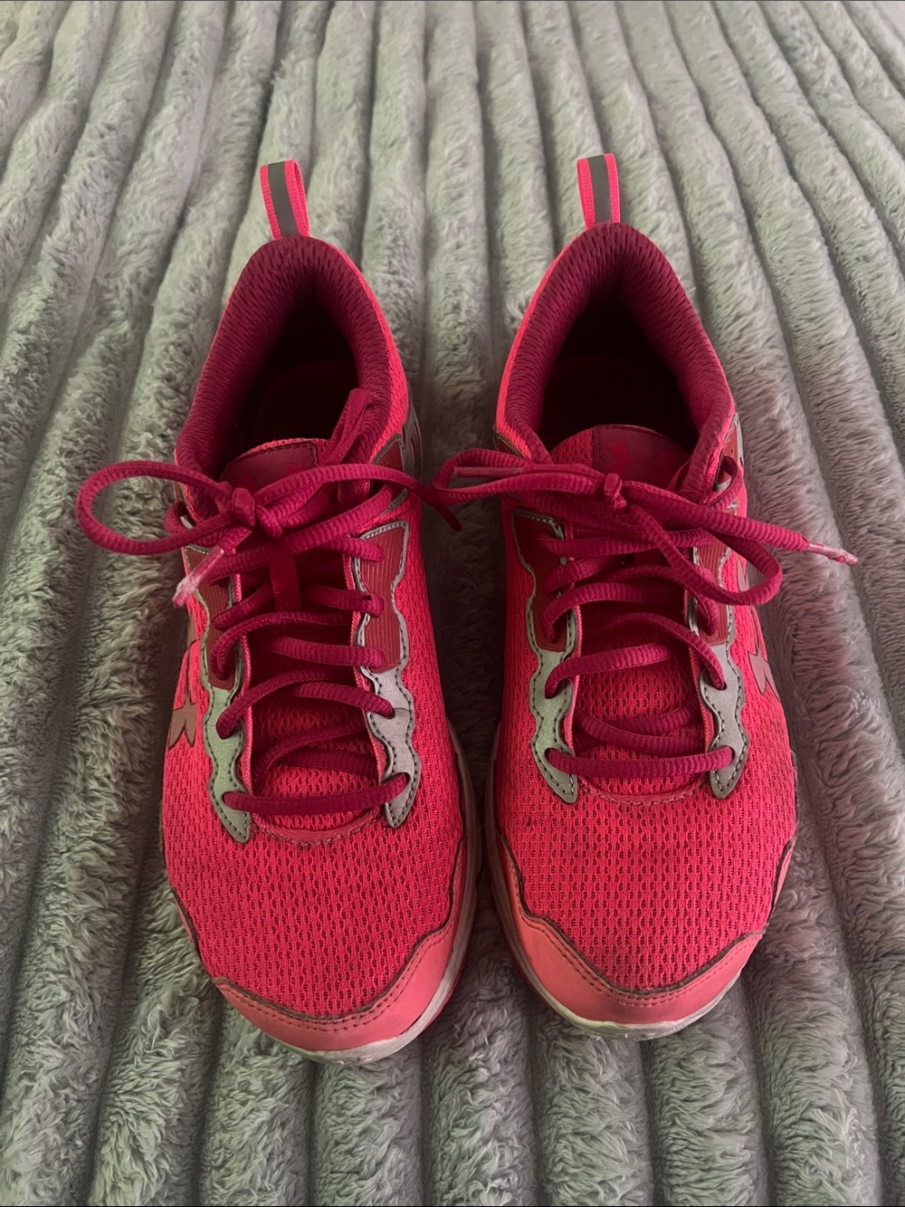 Under Armour Women’s Bright Pink Mesh Running Sneakers